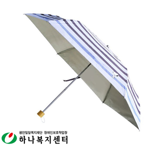 우산(판촉물인쇄)_.스누피 3단스트라이프양우산